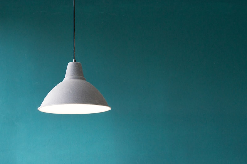 Lampe à sel allumée